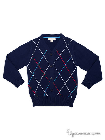 Кардиган PlayToday, цвет синий, красный, белый, голубой
