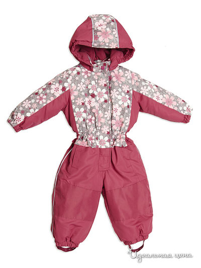 Комбинезон PlayToday, цвет розовый, белый, бордовый
