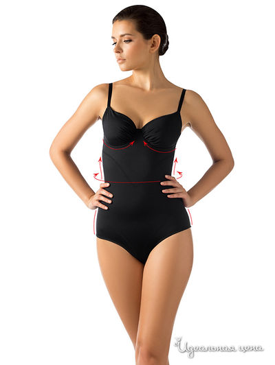 Корректирующее боди Charmante, цвет чёрный