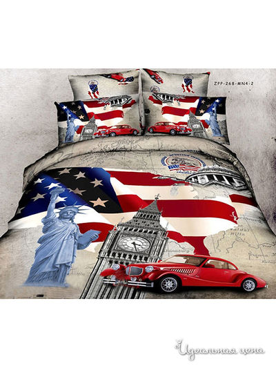 Комплект постельного белья Евро Kazanov.A., цвет бежевый, коричневый