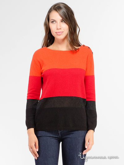 Джемпер Armani Jeans, цвет оранжевый, красный, черный