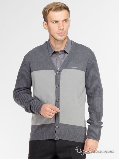 Кардиган Armani Jeans, цвет темно-серый