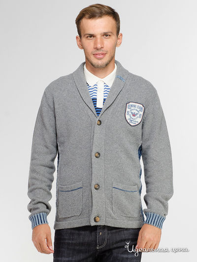 Кардиган Armani Jeans, цвет серый