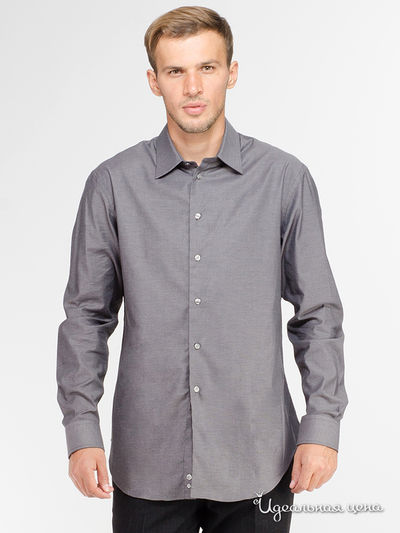 Рубашка Emporio Armani, цвет серый