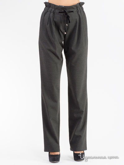 Брюки Emporio Armani, цвет темно-серый