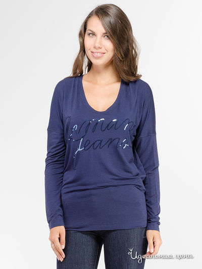 Лонгслив Armani Jeans, цвет синий
