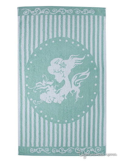 Полотенце 50x90 см Романтика, цвет зеленый