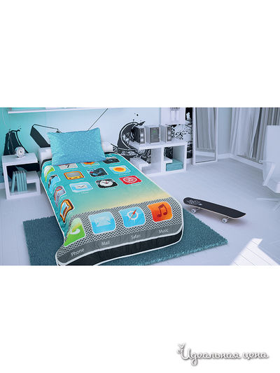 Комплект: покрывало 165x210 см, наволочка 50x70 см Unison, цвет мультиколор