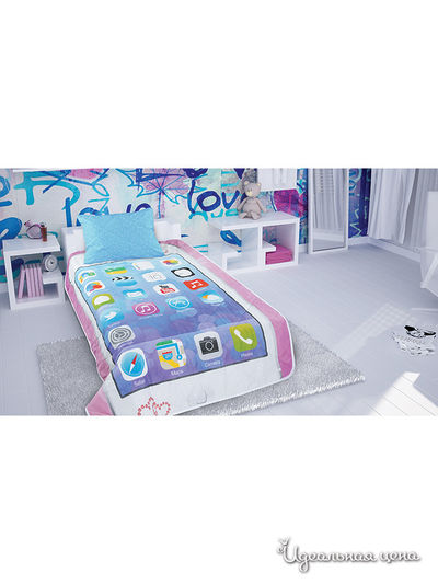 Комплект: покрывало 165x210 см, наволочка 50x70 см Unison, цвет мультиколор