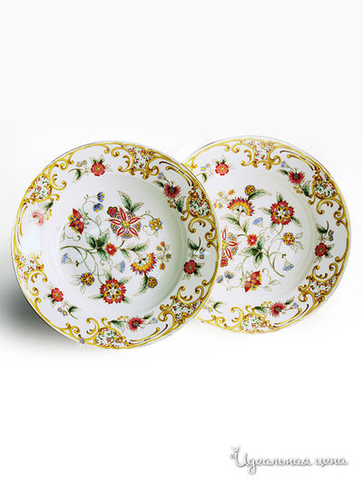 Набор тарелок, 2 шт Ceramiche Viva, цвет Мультиколор