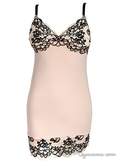 Сорочка V.I.P.A, цвет бежевый, черный