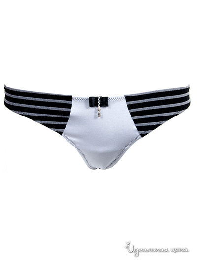 Трусы стринг V.I.P.A, цвет черный, серый