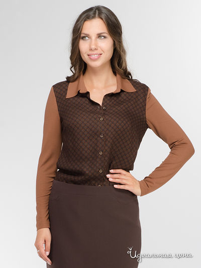 Блуза Personage, цвет коричневый