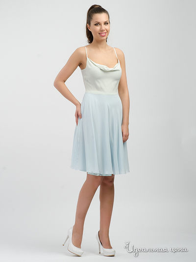 Платье Imago, цвет молочный, голубой