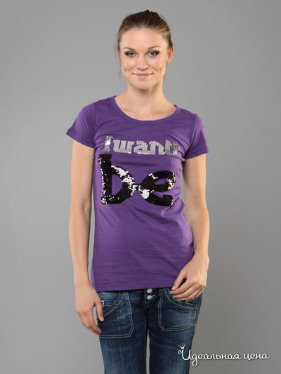 Футболка Oushaqi, цвет фиолетовый