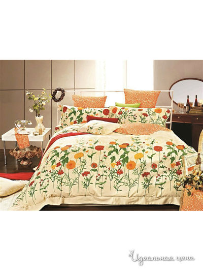 Комплект постельного белья, Евро Valtery, цвет мультиколор