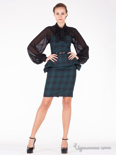 Платье Tasha Martens, цвет зеленый, черный