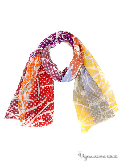 Палантин, 63*185 см Moltini, цвет бордовый