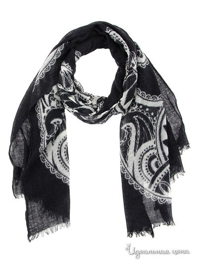 Палантин, 70*200 см Moltini, цвет черный