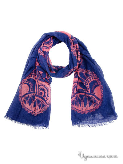 Палантин, 70*200 см Moltini, цвет синий