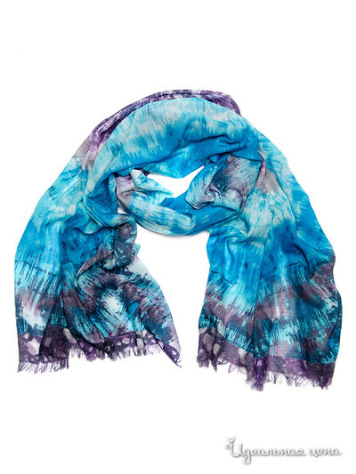 Палантин, 70*200 см Moltini, цвет бирюзовый