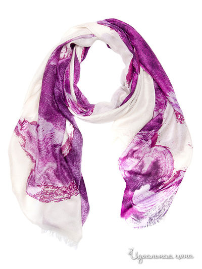 Палантин, 70*200 см Moltini, цвет фиолетовый