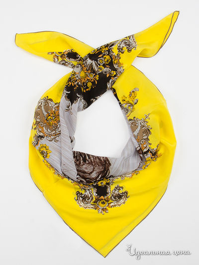 Платок, 110*110 см Moltini, цвет желтый