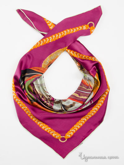 Платок, 90*90 см Moltini, цвет фиолетовый