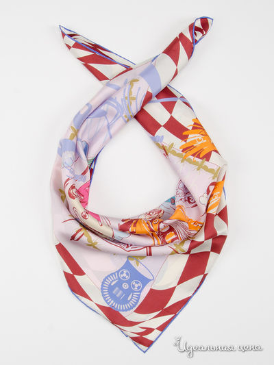 Платок, 90х90 см Moltini, цвет коричневый