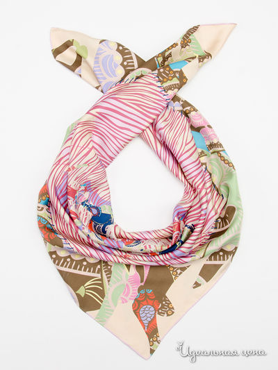 Платок, 110*110 см Moltini, цвет мультиколор