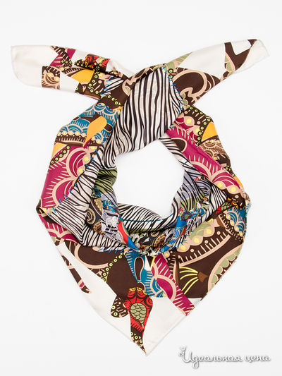 Платок, 110*110 см Moltini, цвет бежевый