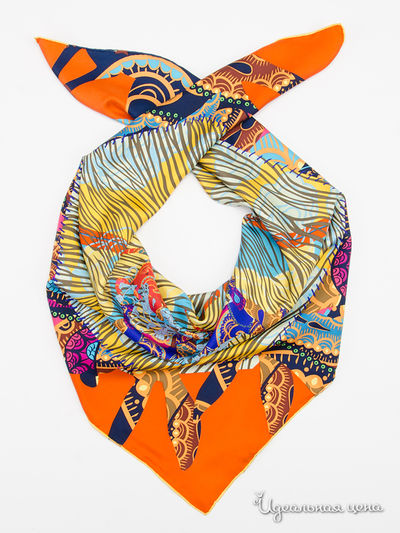 Платок, 110*110 см Moltini, цвет фиолетовый