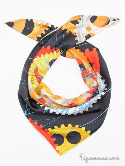 Платок, 110*110 см Moltini, цвет черный