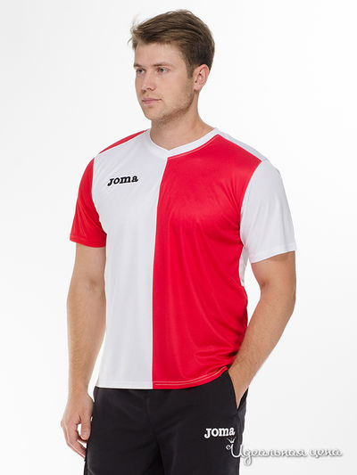 Футболка Joma, цвет красный, белый