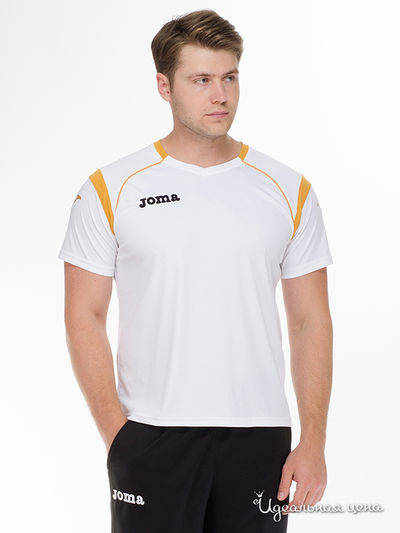 Футболка Joma, цвет белый, желтый