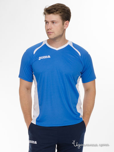 Футболка Joma, цвет синий, белый