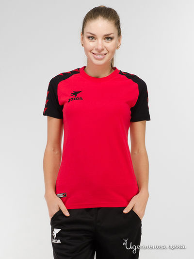 Футболка Joma, цвет красный, черный