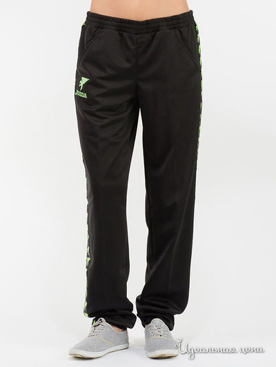 Брюки Joma, цвет черный, салатовый