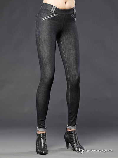 Джеггинсы Legzskin, цвет черный, серый