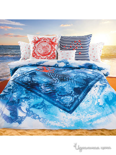 Комплект постельного белья двуспальный Unison, цвет Мультиколор