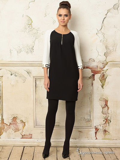 Платье Waggon Paris, цвет черный, белый