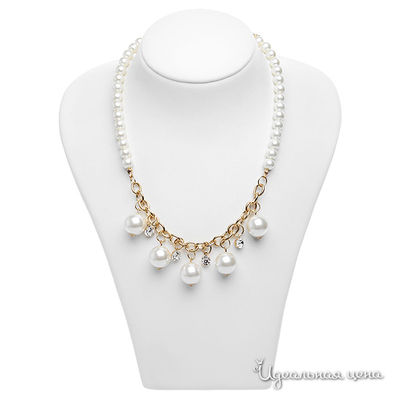 Колье Эсмеральда, цвет золотой, белый