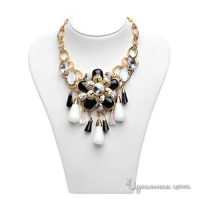 Колье Эсмеральда, цвет белый, черный, золотой