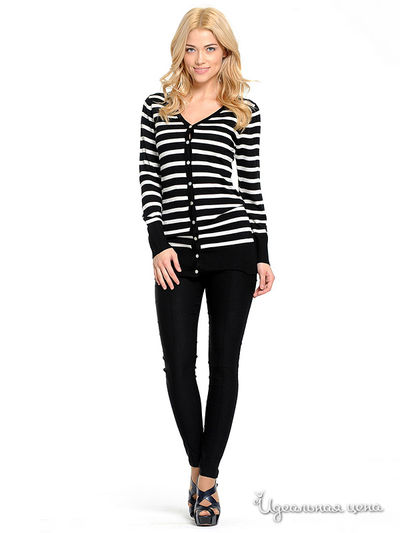 Кардиган Fashion Office, цвет черный, белый