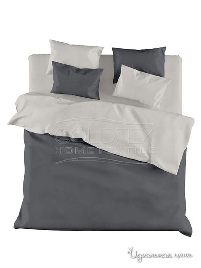Комплект постельного белья 1,5-спальный Goldtex, цвет серый, белый