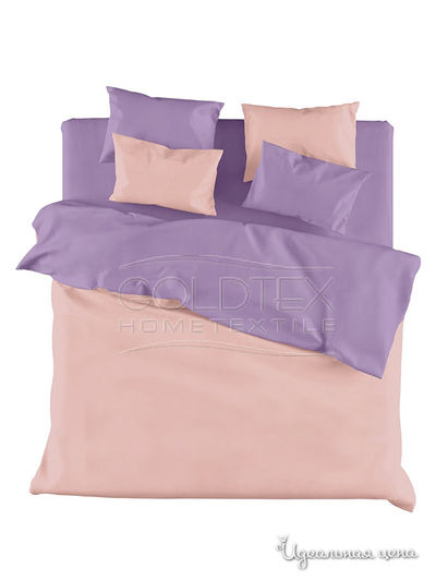 Комплект постельного белья 1,5-спальный Goldtex, цвет розовый, сиреневый