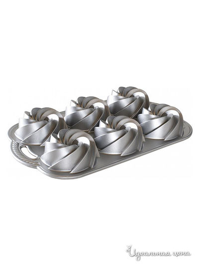 Форма для выпечки кексов Nordic ware, цвет серый