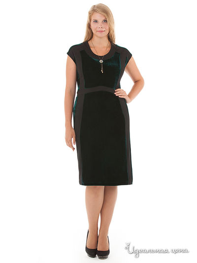 Платье Hi1, цвет зеленый, черный