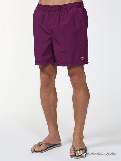 Шорты Gant, цвет фиолетовый