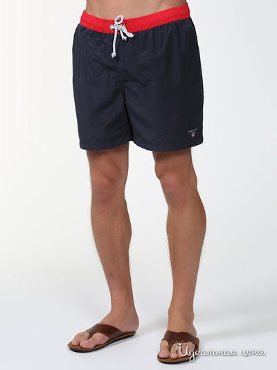 Шорты Gant, цвет синий, красный